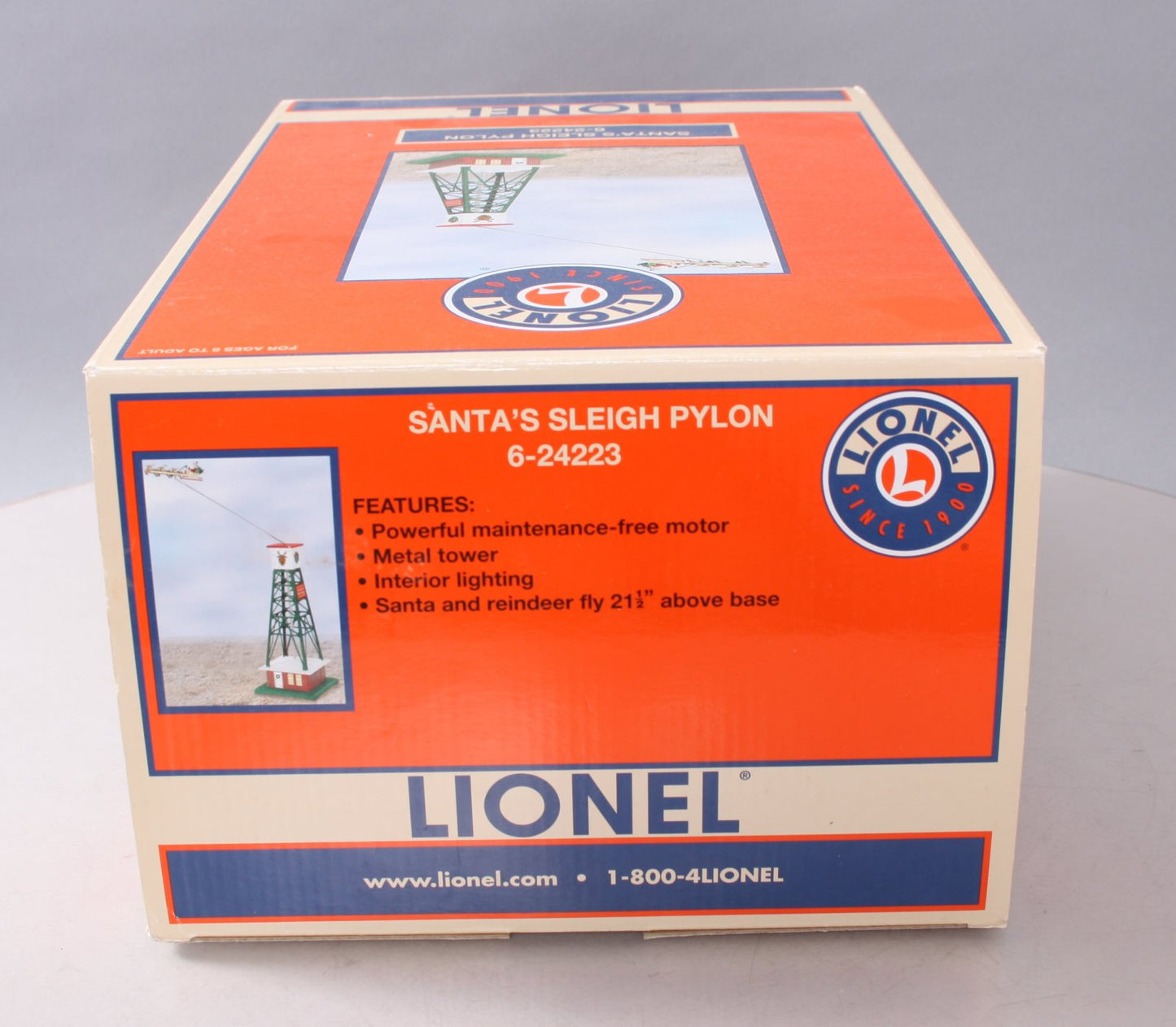 Lionel 6-24223 Santa‘s Operating Flying Sleigh Pylon LN/Box