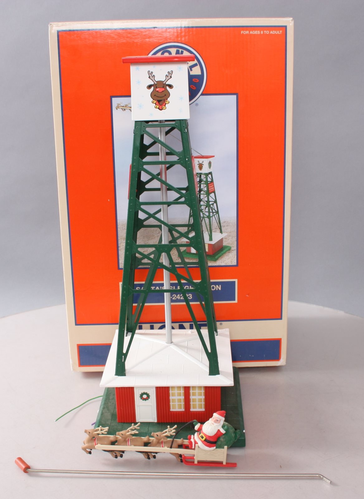 Lionel 6-24223 Santa‘s Operating Flying Sleigh Pylon LN/Box