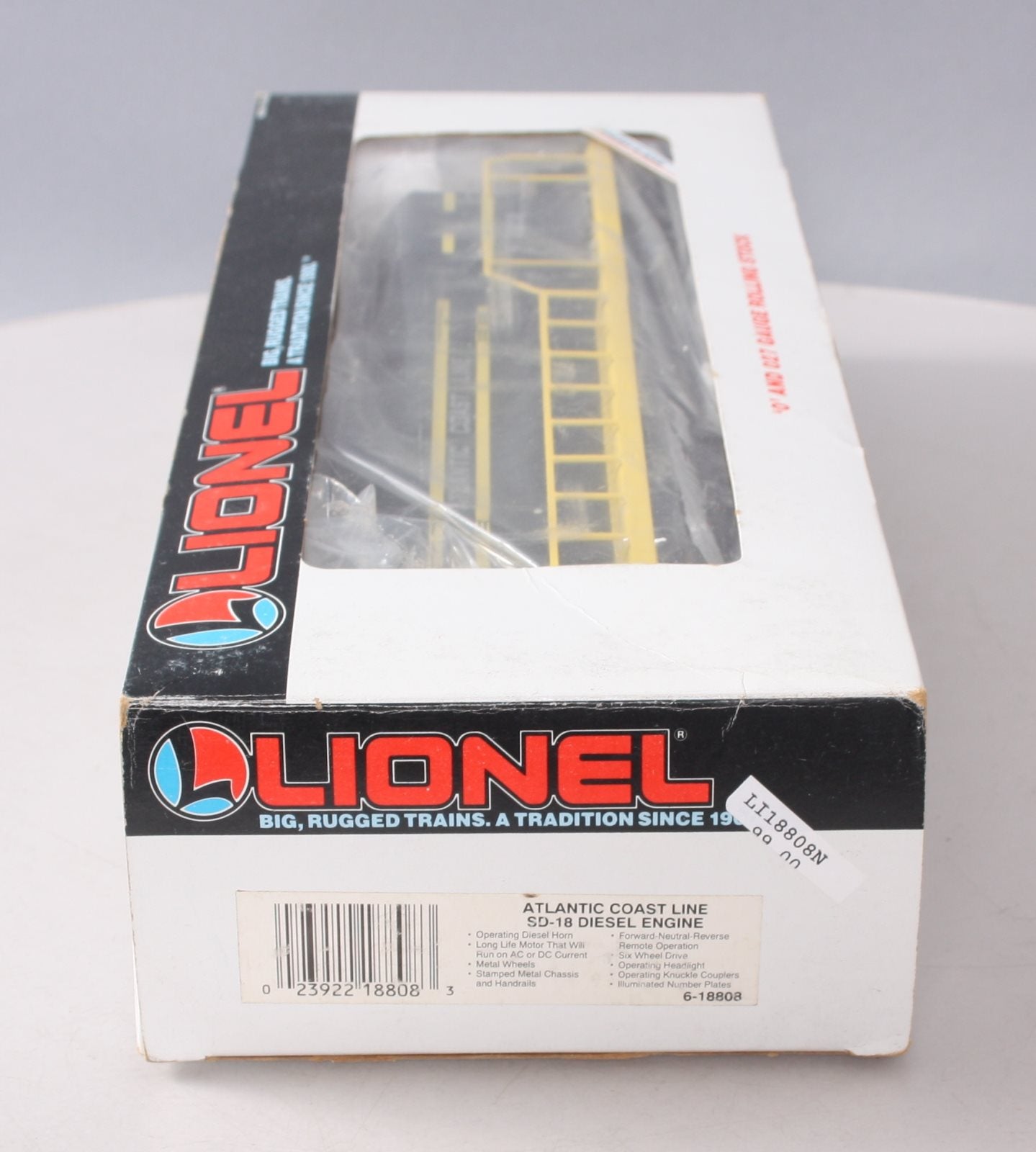 Lionel 6-18808 O Gauge Atlantic Coast Line SD-18 Diesel Locomotive #8808 EX/Box