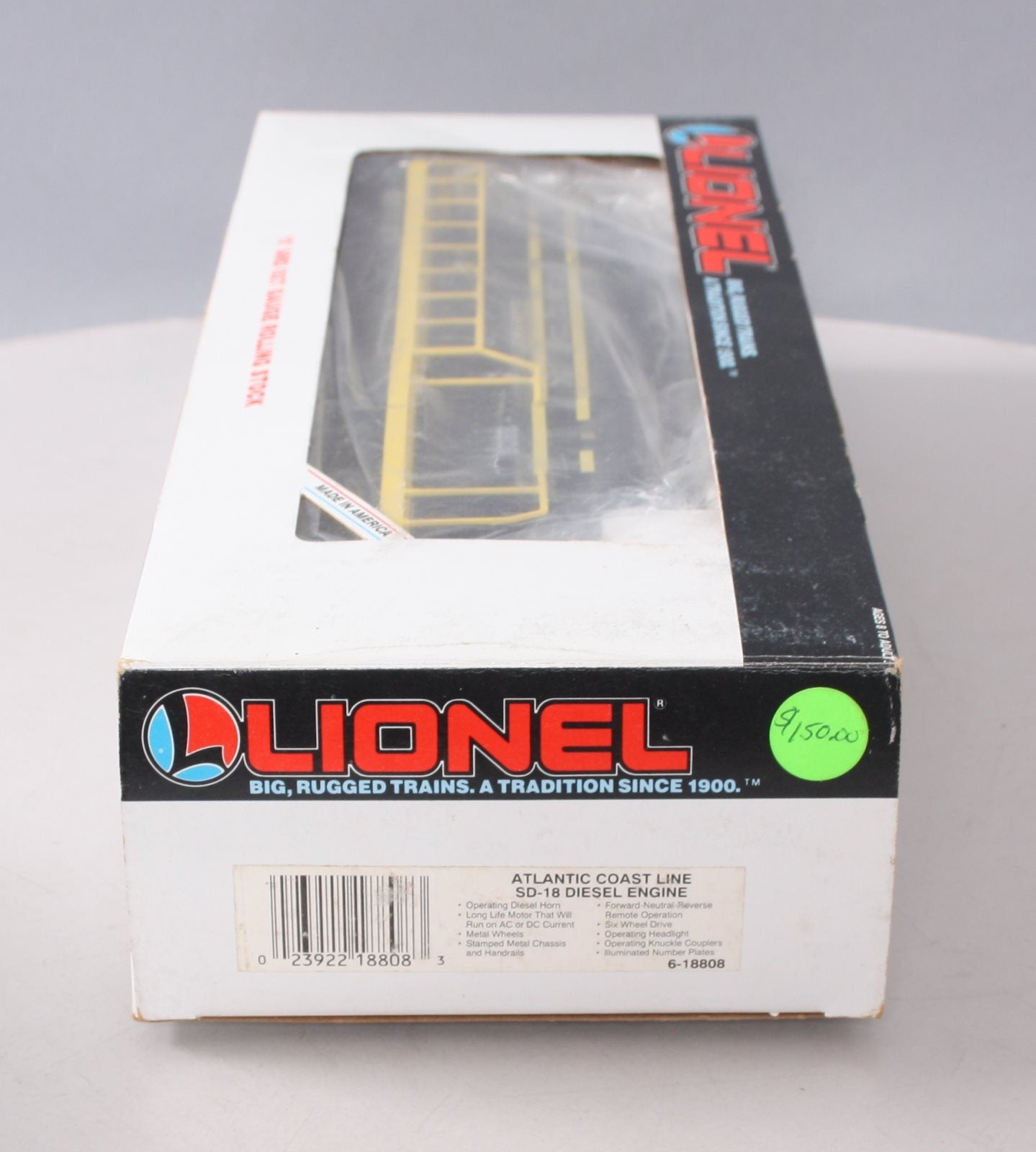 Lionel 6-18808 O Gauge Atlantic Coast Line SD-18 Diesel Locomotive #8808 EX/Box