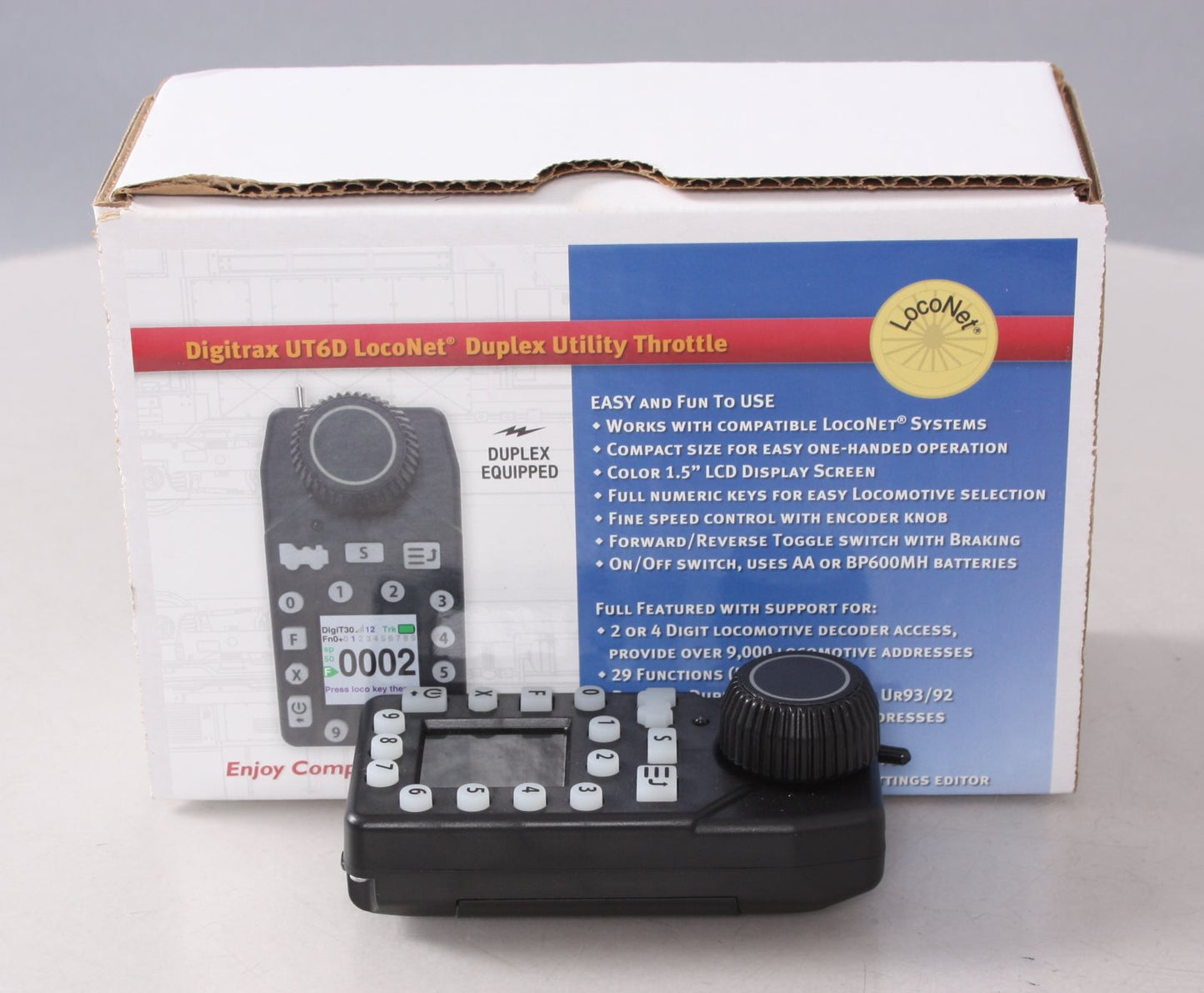 Digitrax UT6D Duplex Radio Utility Throttle