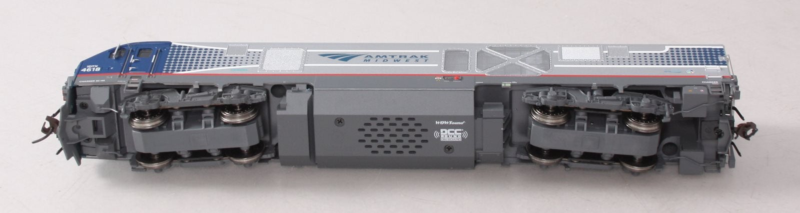 Bachmann 67901 HO Amtrak Midwest Charger SC-44 Diesel Loco with Sound #4618