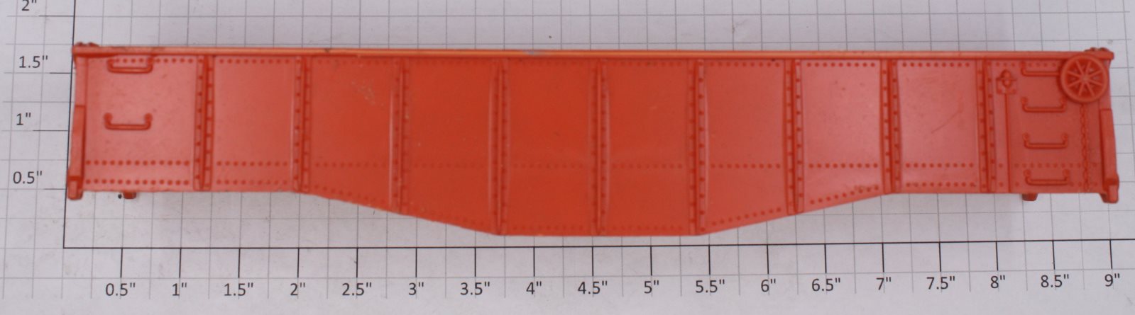 Lionel 6112-86 Orange Gondola Car Shell
