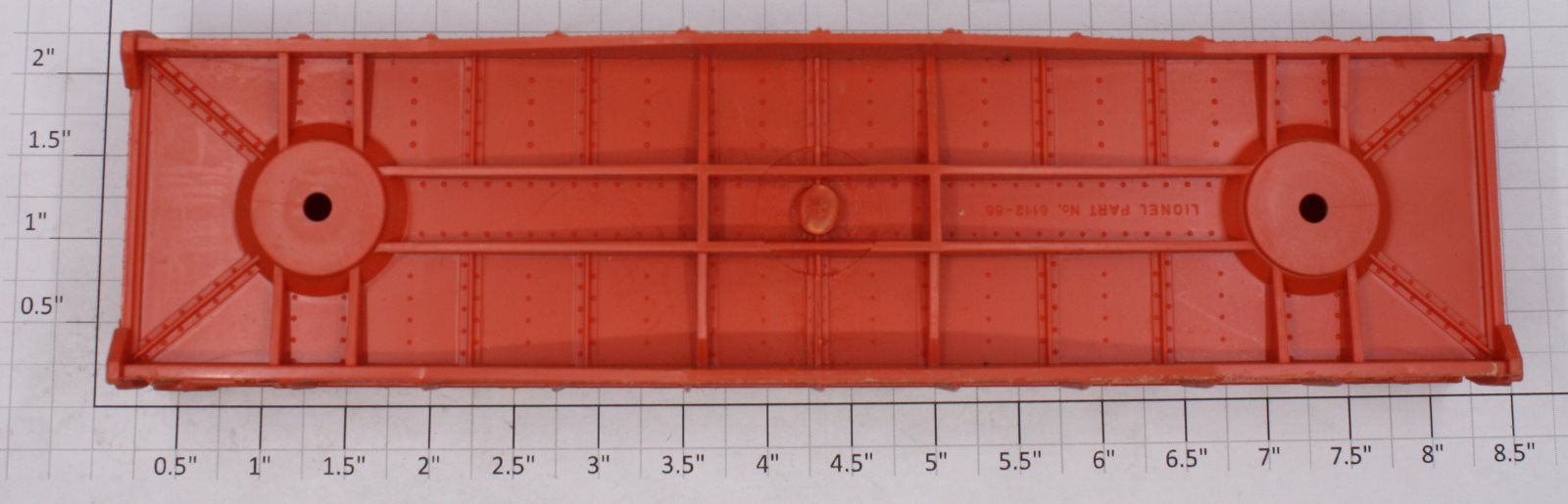 Lionel 6112-86 Orange Gondola Car Shell