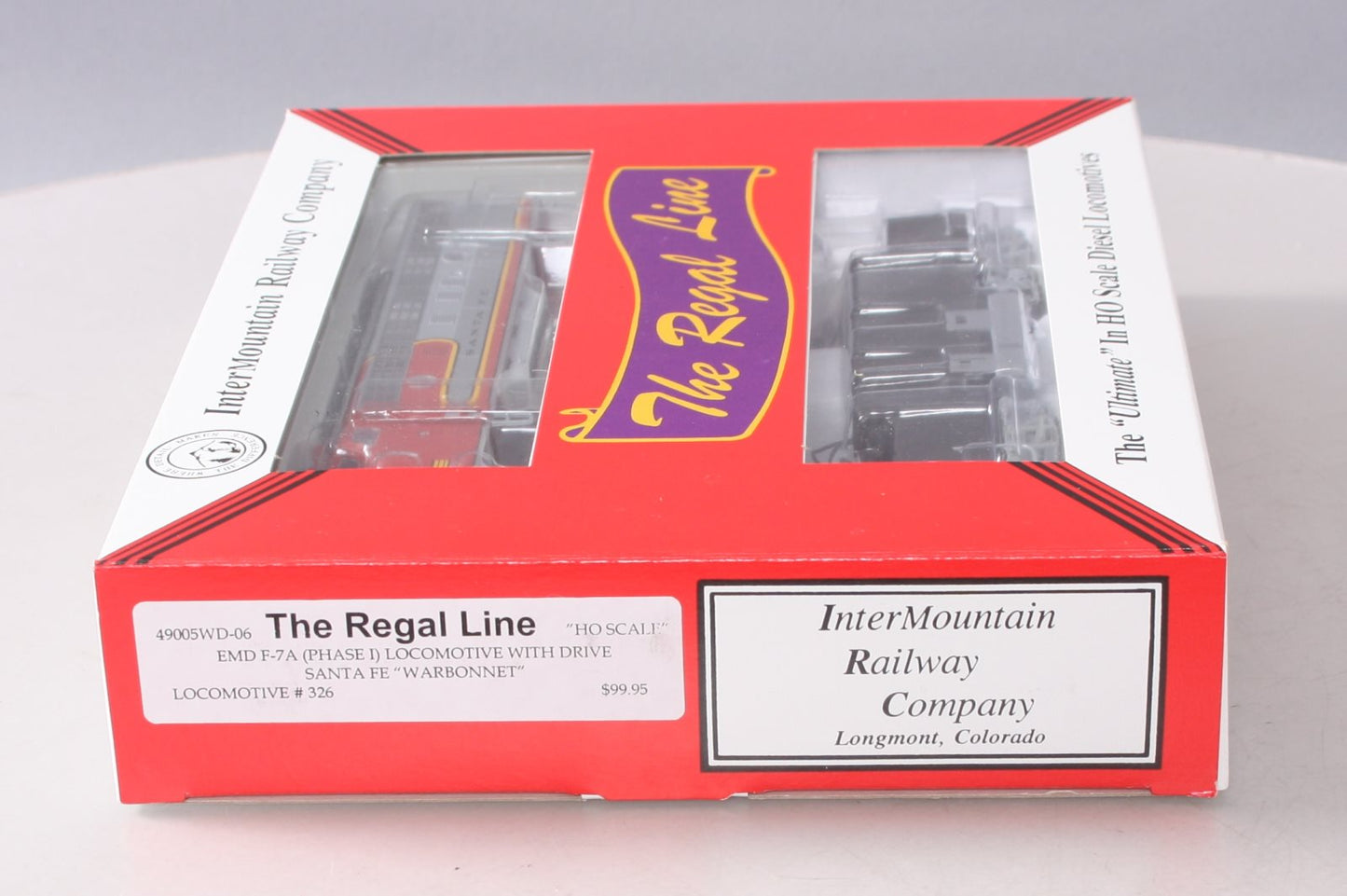 InterMountain 49005WD-06 Santa Fe EMD F-7A Powered Diesel Locomotive #326 LN/Box