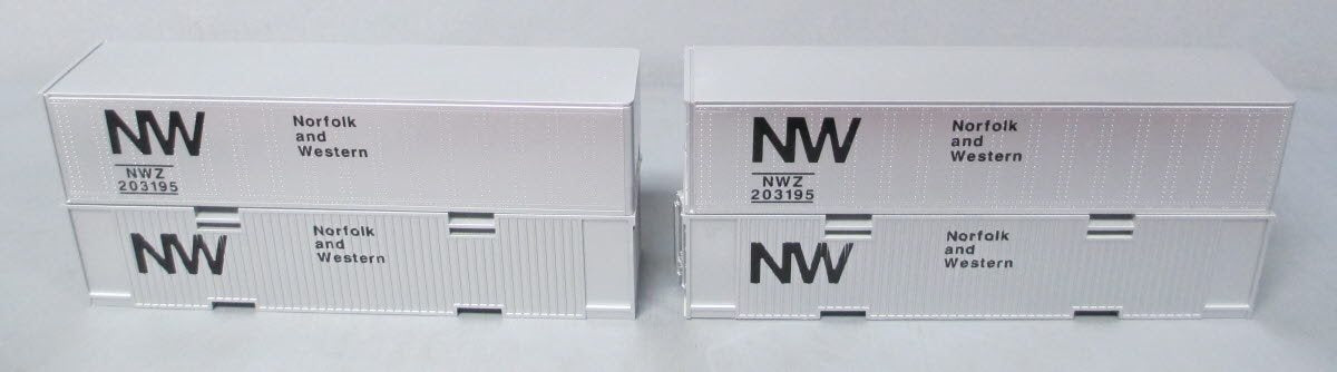 Lionel 6-16360 O Gauge Norfolk & Western Maxi-Stack Intermodal Flatcars Set LN/Box