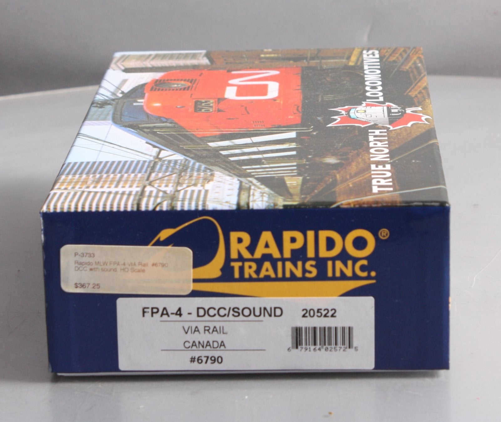 Rapido Trains 20522 HO VIA Rail Canada MLW FPA4 with Sound & DCC #6790