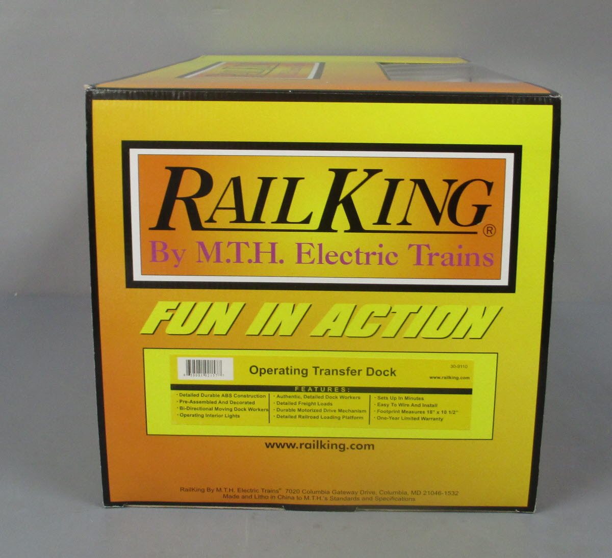 MTH 30-9110 O Gauge Operating Transfer Dock NIB