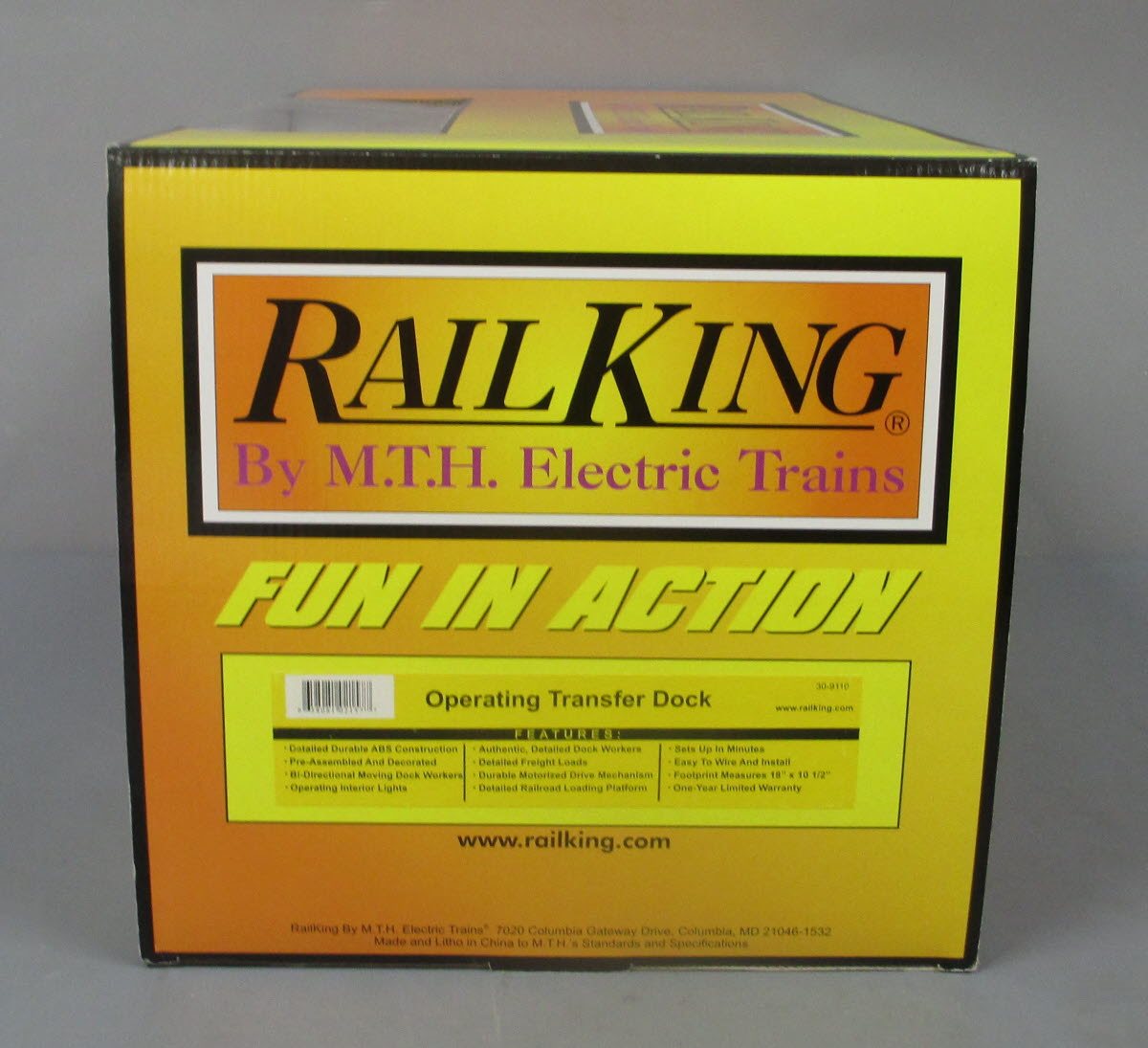 MTH 30-9110 O Gauge Operating Transfer Dock NIB