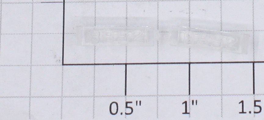 Lionel 8820-6/10 Clear Raised Number Marker Lens/Number Board Set (Pair of 2)