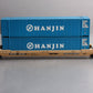 MTH 20-95004 O Gauge Hanjin Husky-Stack Car w/ Containers #56148 LN/Box