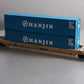 MTH 20-95004 O Gauge Hanjin Husky-Stack Car w/ Containers #56148 LN/Box