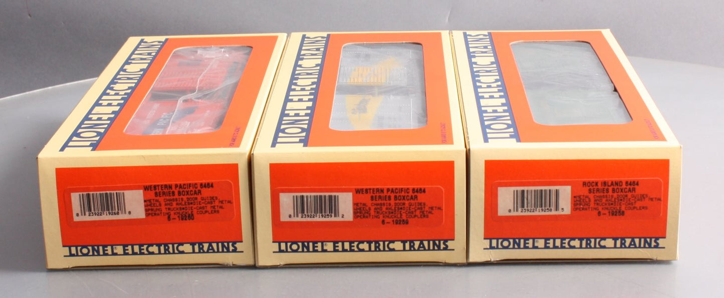 Lionel 6-19257 O Gauge Western Pacific 6464 Series II Boxcars (Set of 3) LN/Box
