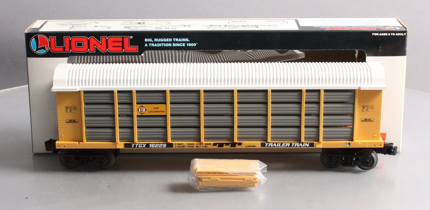 Lionel 6-16229 O Gauge Erie Lackawanna Screened Auto Carrier NIB