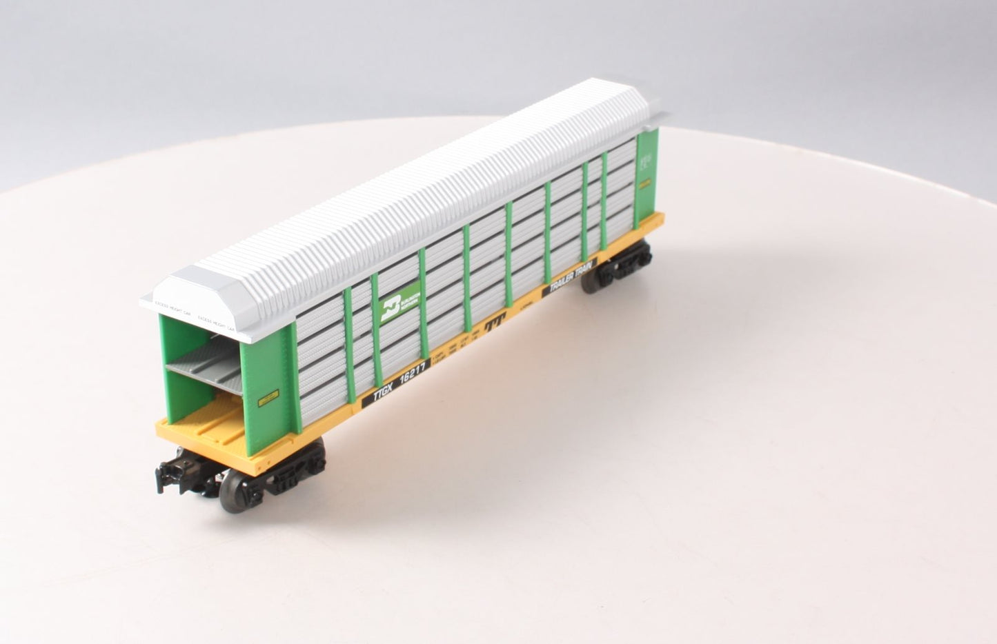 Lionel 6-16217 O Gauge Burlington Northern Auto Carrier with Screens LN/Box