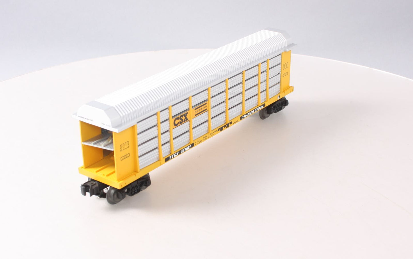 Lionel 6-17890 O Gauge LOTS 1991 CSX Screened Auto Carrier #151161 EX/Box
