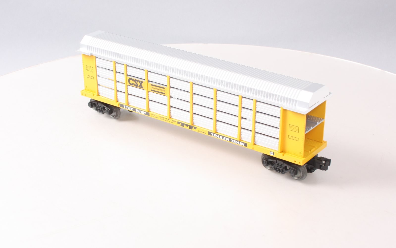 Lionel 6-17890 O Gauge LOTS 1991 CSX Screened Auto Carrier #151161 EX/Box