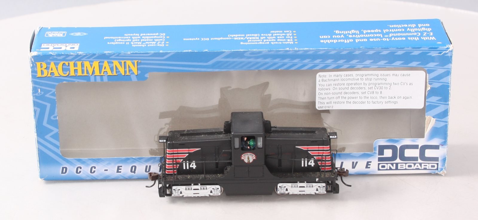 Bachmann 62206 HO Scale B&M 44 Tonner Diesel Locomotive #114 w/DCC