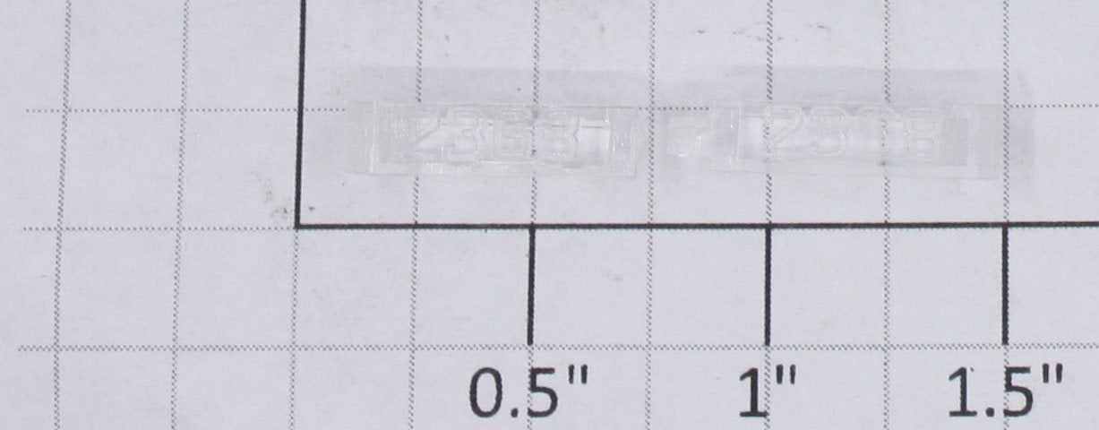 Lionel 2368-6/10 Clear Raised Number Marker Lens/Number Board Set (Pair of 2)