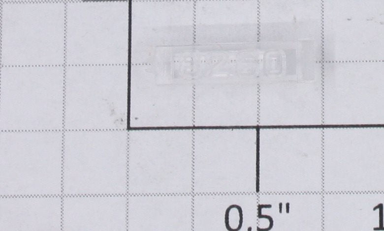 Lionel 8260-10 Left Hand Clear Raised Number Marker Lens/Number Board