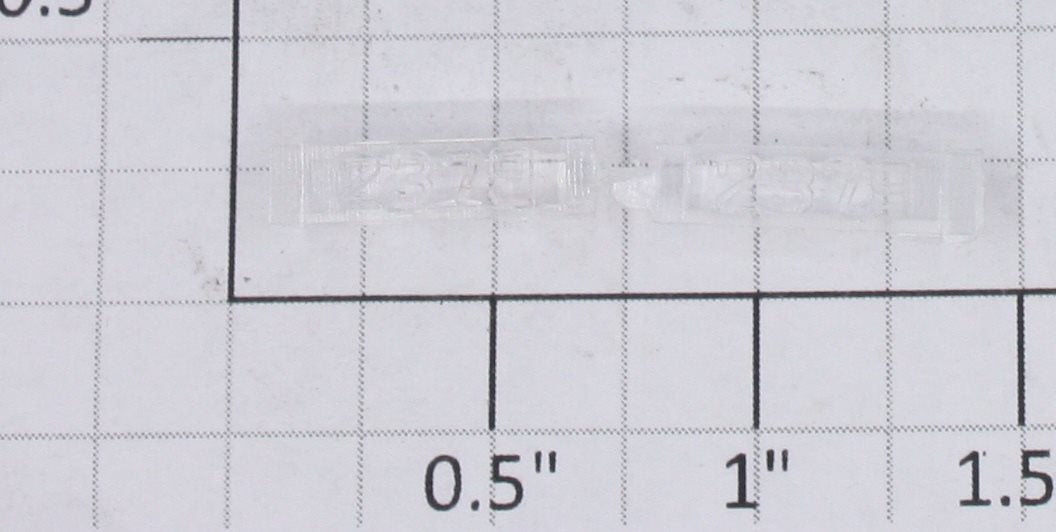 Lionel 2379-6/10 Clear Raised Number Marker Lens/Number Board Set (Pair of 2)