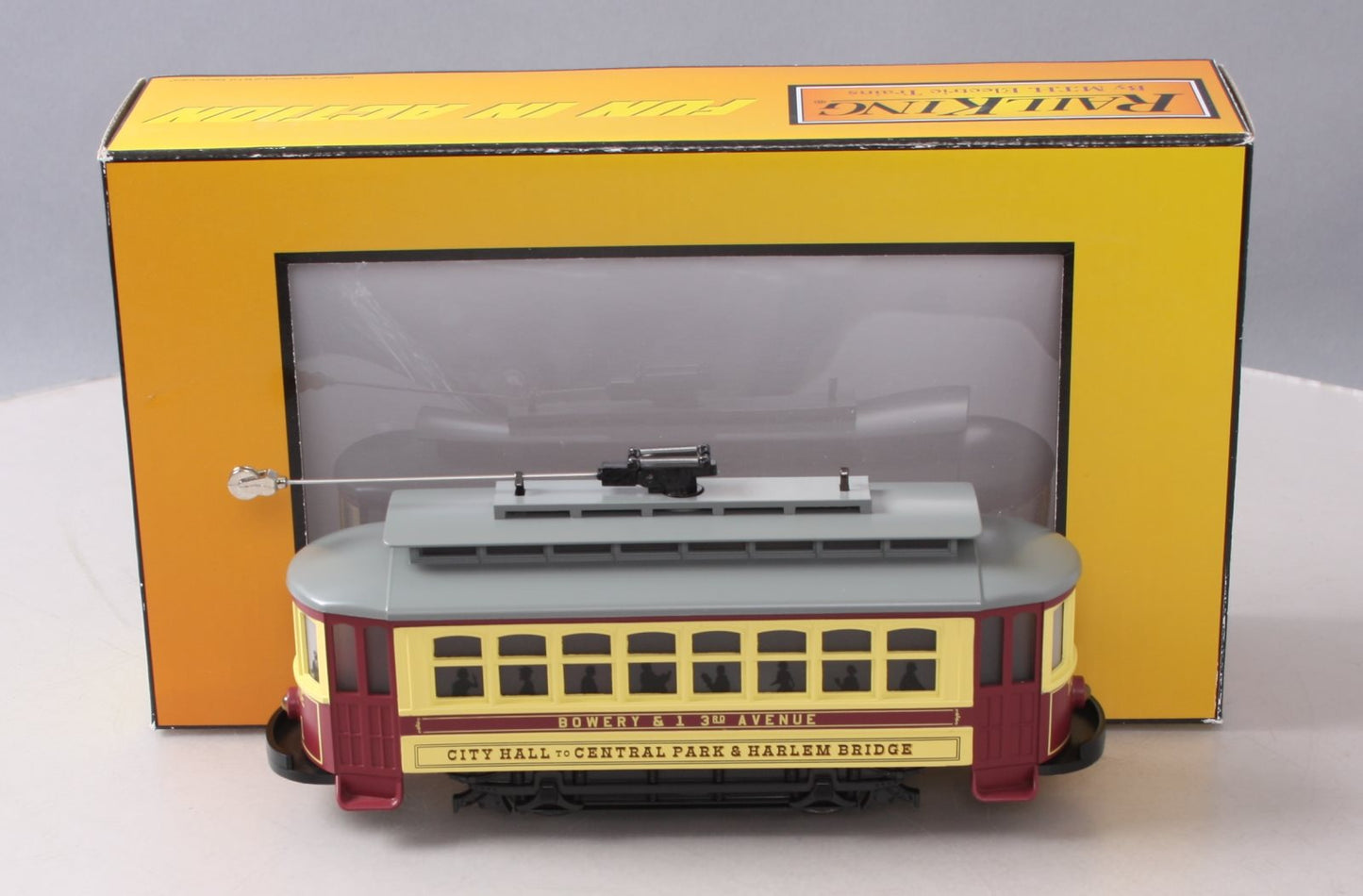 MTH 30-5208 O Gauge City Hall To Central Park Trolley LN/Box