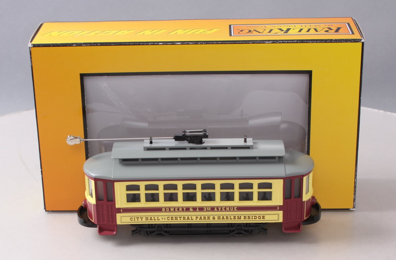 MTH 30-5208 O Gauge City Hall To Central Park Trolley LN/Box