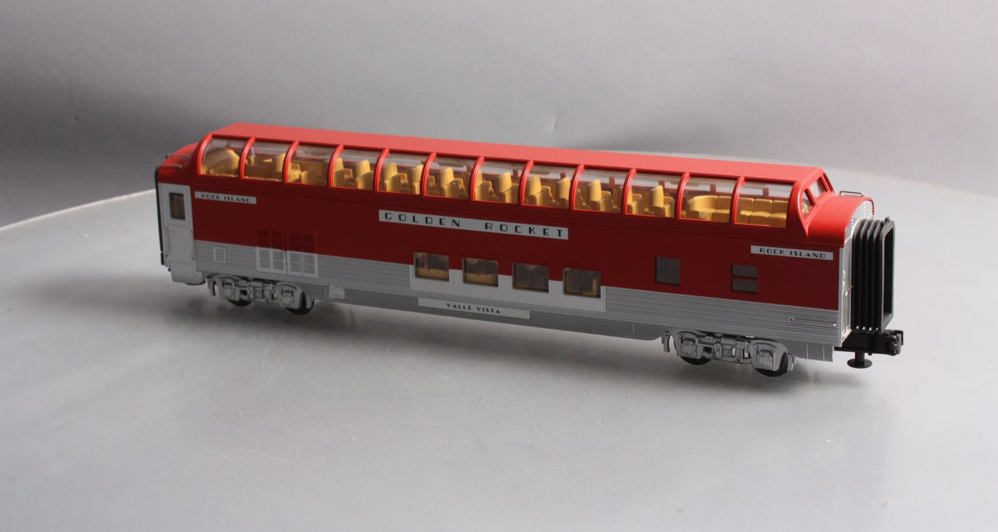 MTH 30-6729 O Rock Island "Valle Vista" Full-Length Vista Dome Passenger Car LN/Box