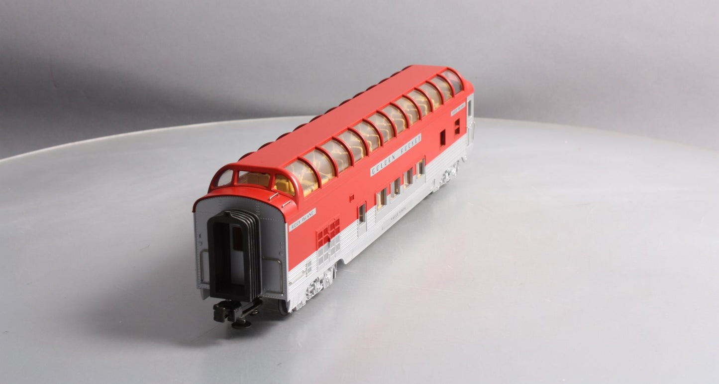 MTH 30-6729 O Rock Island "Valle Vista" Full-Length Vista Dome Passenger Car LN/Box