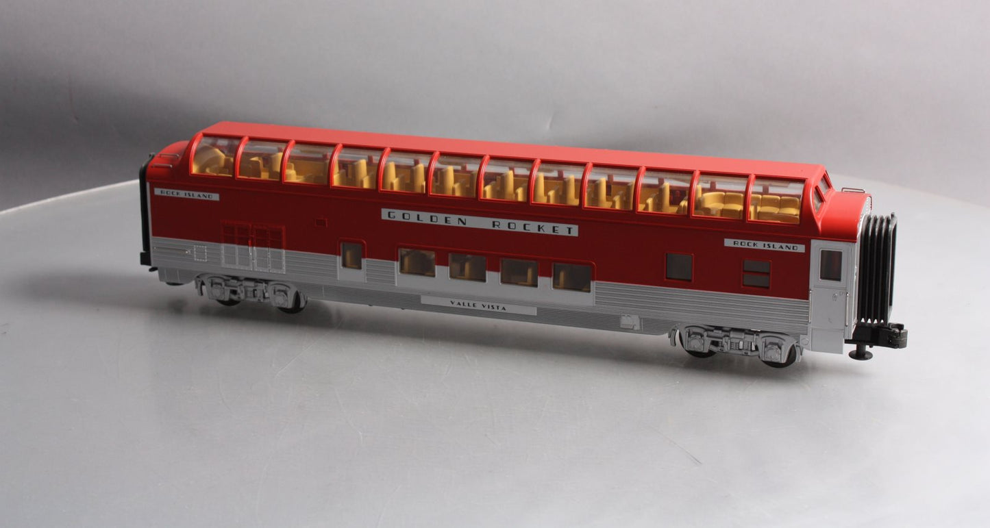 MTH 30-6729 O Rock Island "Valle Vista" Full-Length Vista Dome Passenger Car LN/Box