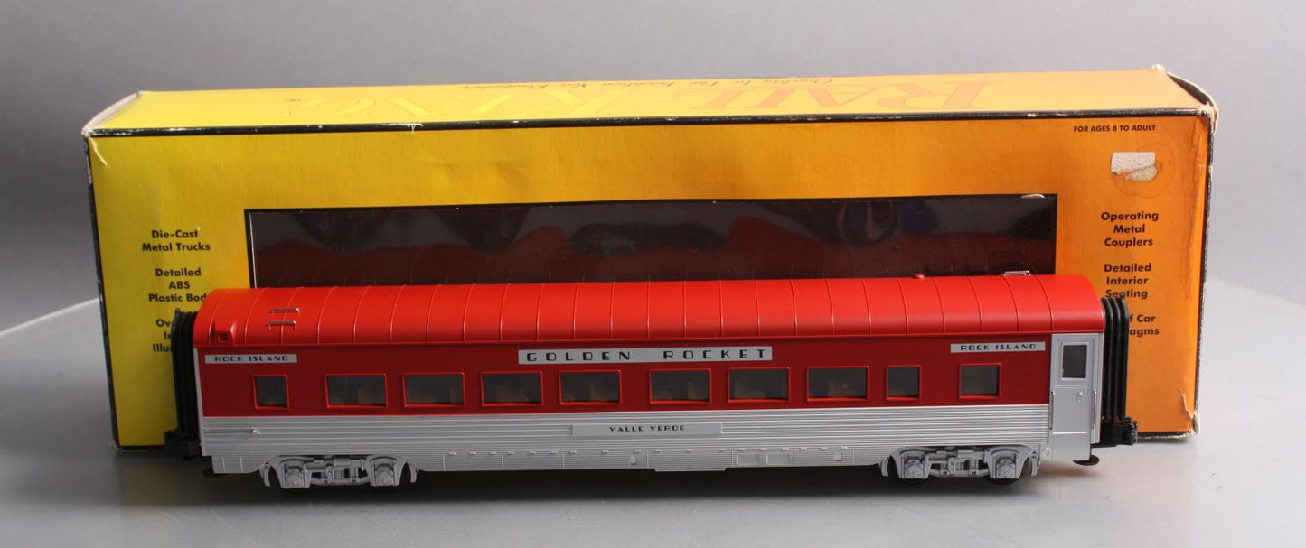 MTH 30-6709 O Rock Island "Valle Veroe" 60' Streamlined Coach Passenger Car NIB