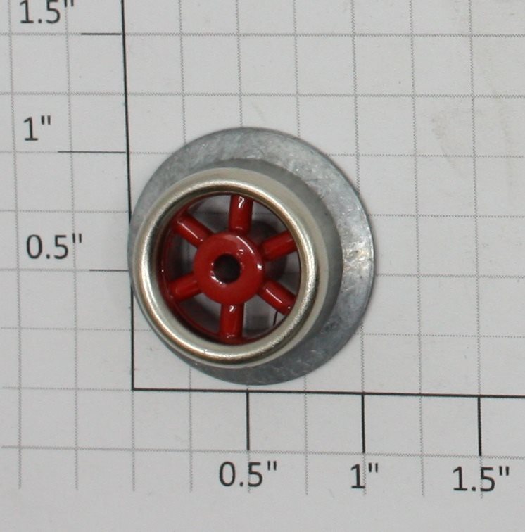 Lionel 260E-14 Red Spoked Lead and Trailing Truck Wheel with Rim