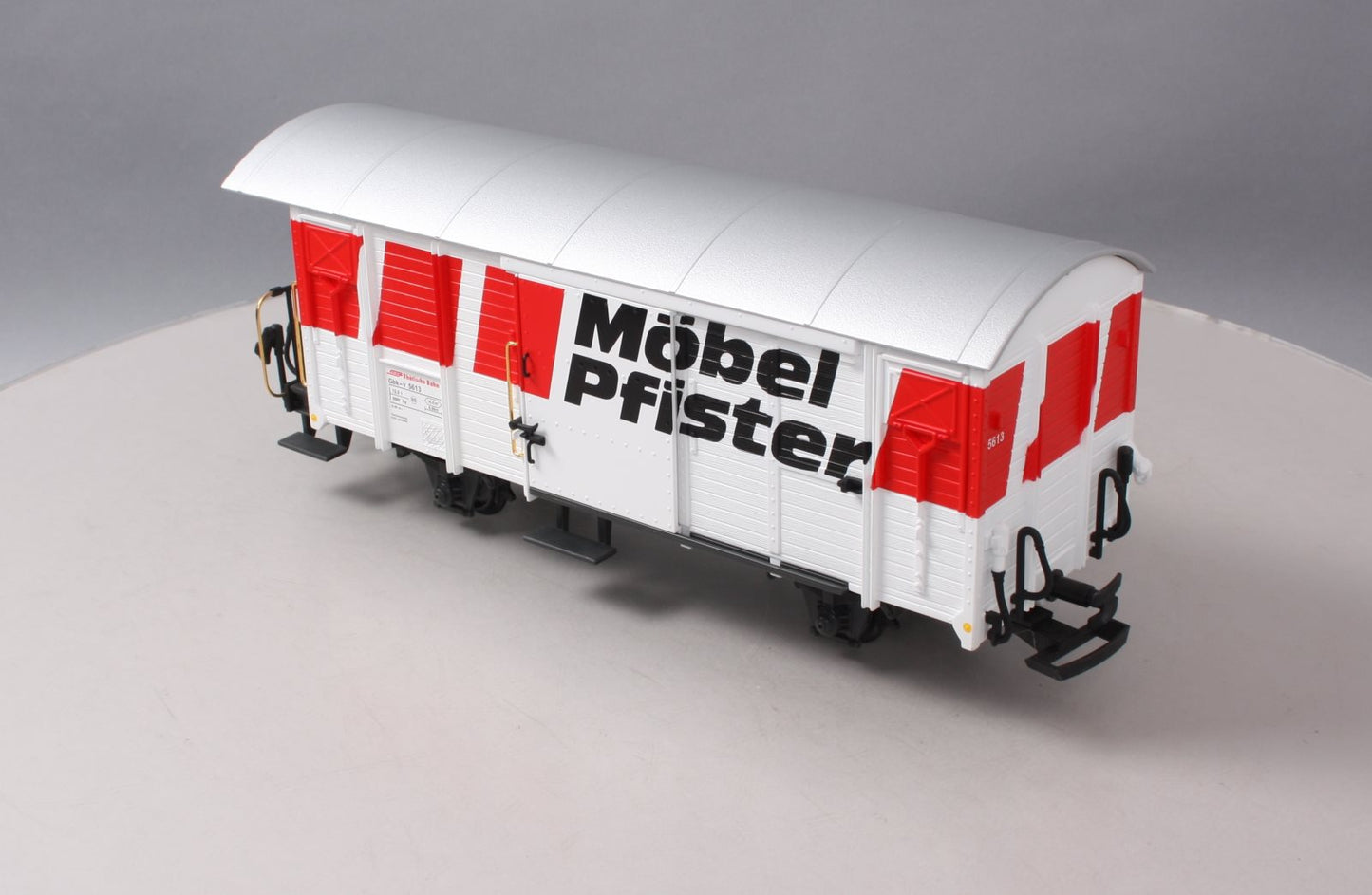 LGB 45810 G Scale RhB Mobel Pfister Boxcar (plastic wheels)