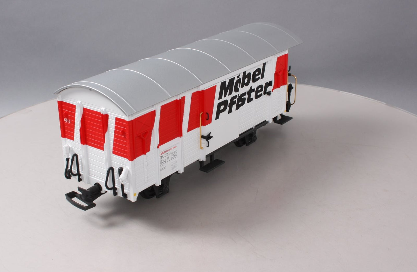 LGB 45810 G Scale RhB Mobel Pfister Boxcar (plastic wheels)