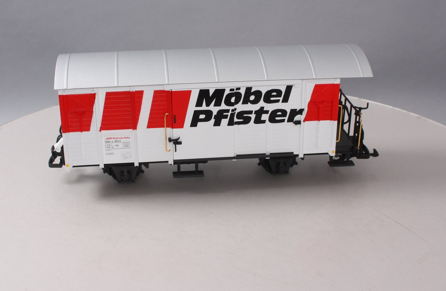 LGB 45810 G Scale RhB Mobel Pfister Boxcar (plastic wheels)