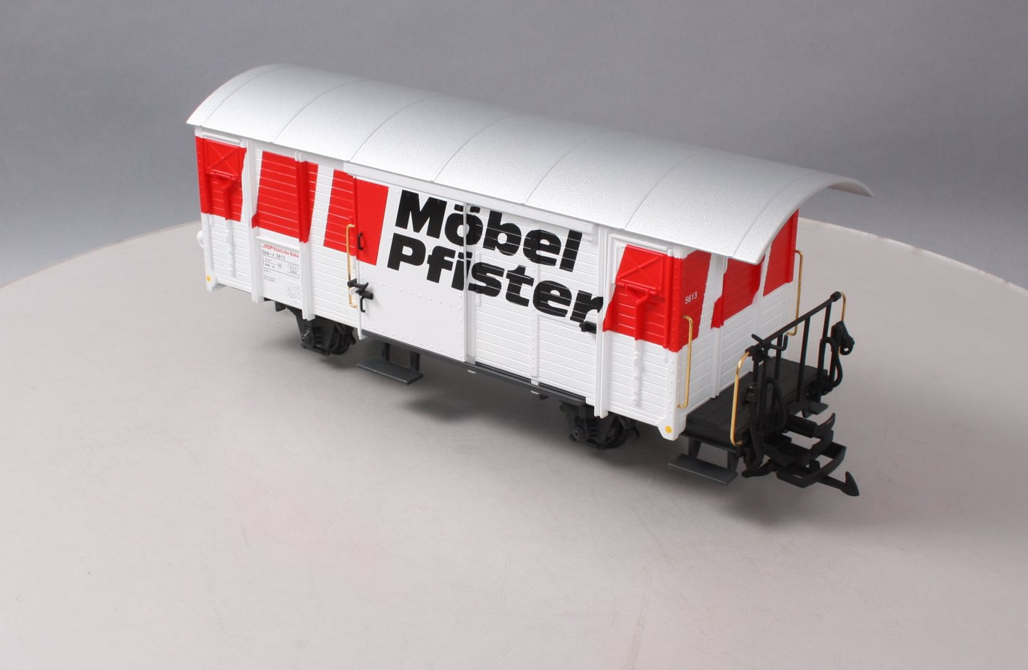 LGB 45810 G Scale RhB Mobel Pfister Boxcar (plastic wheels)