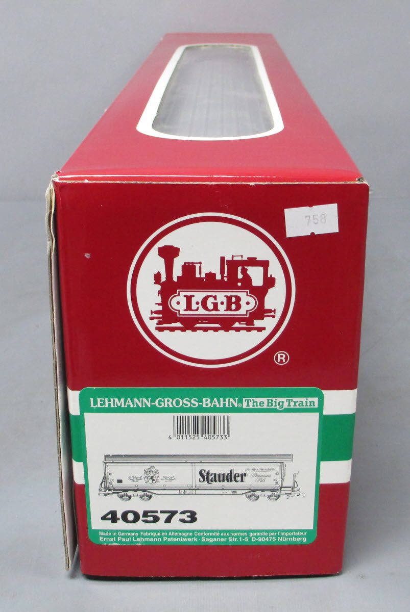 LGB 40573 Stauder Boxcar with Sliding Doors LN/Box
