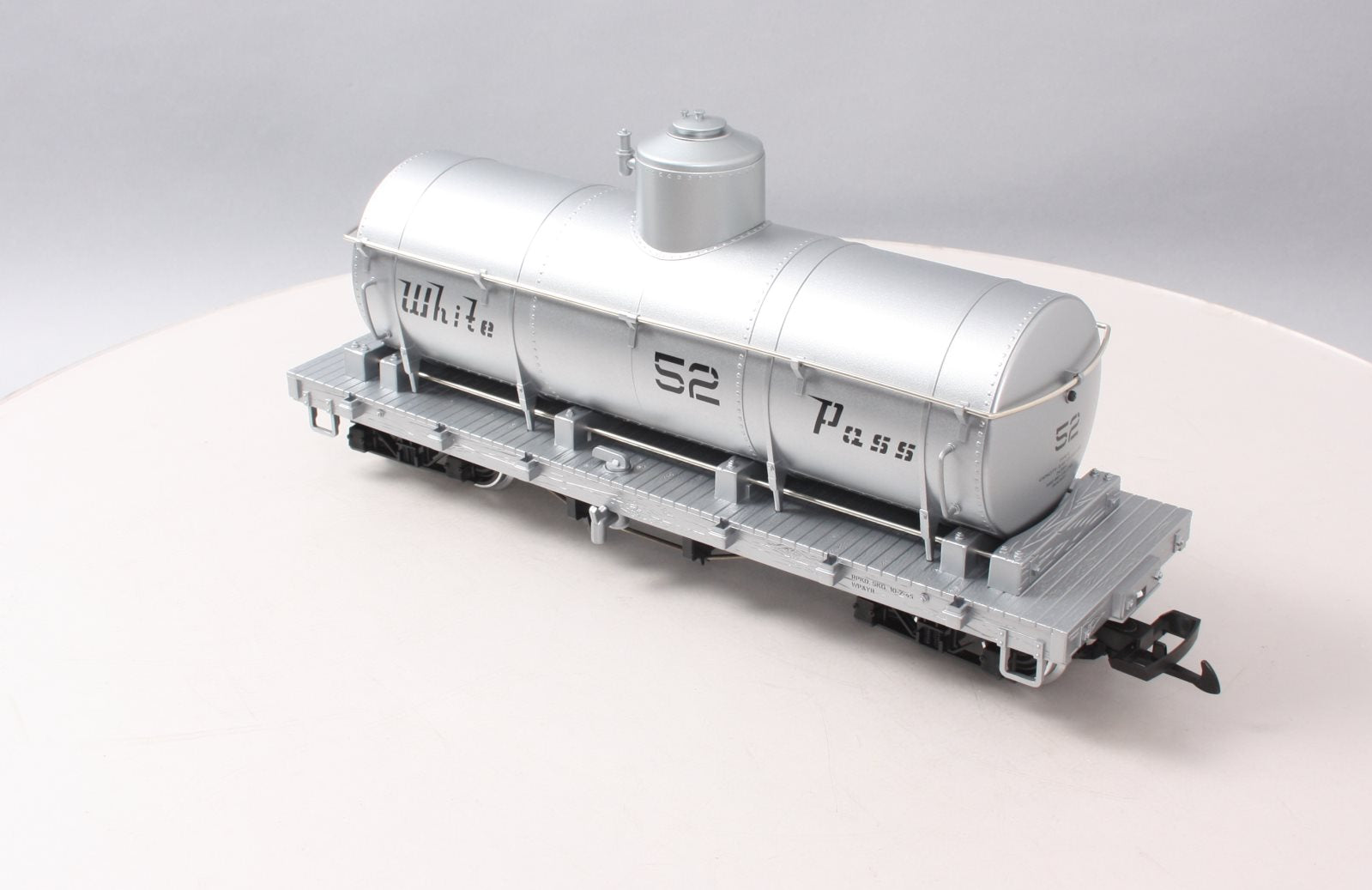 LGB 40808 G White Pass & Yukon Tank Car #52 (silver) - Metal