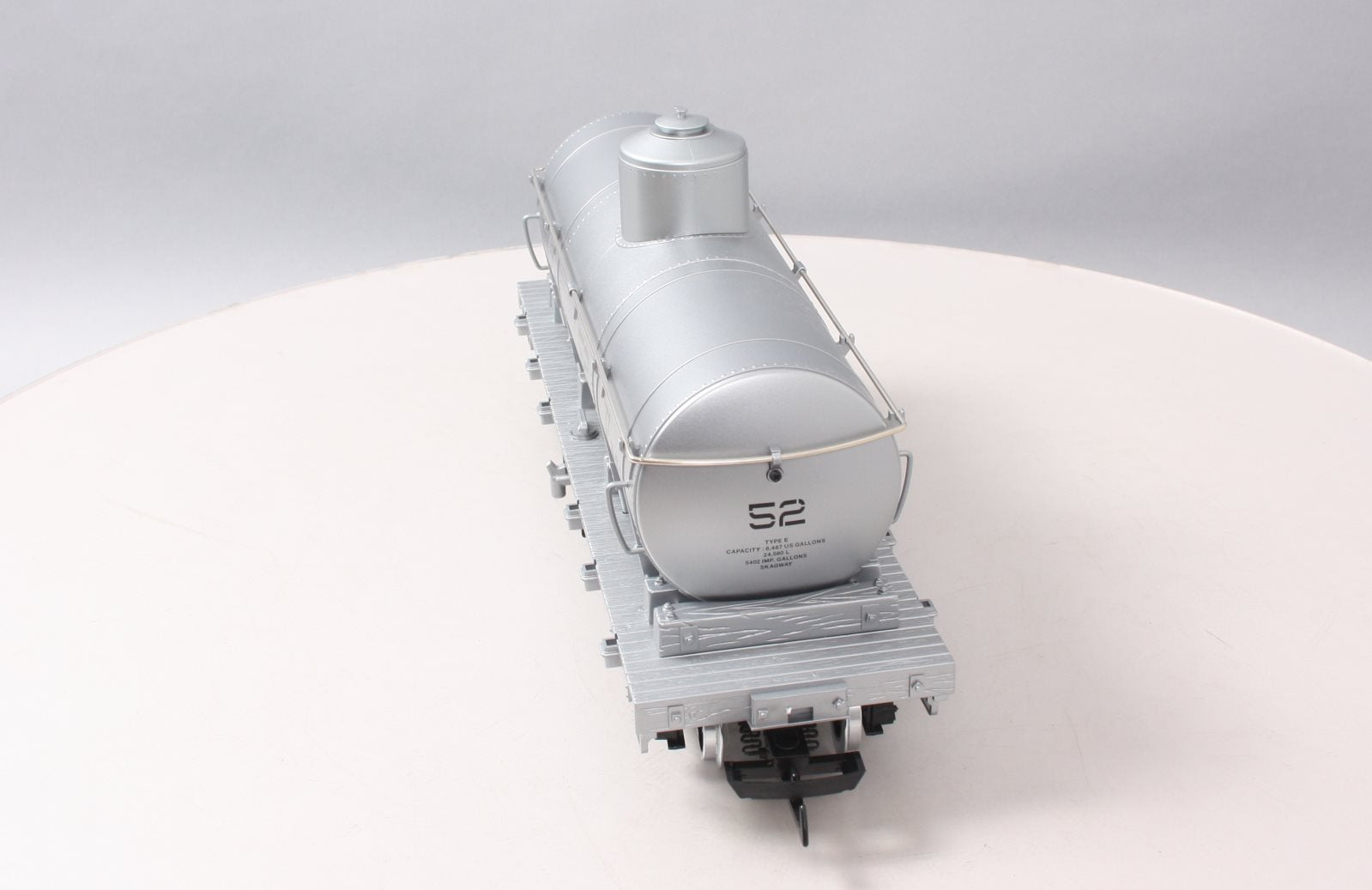 LGB 40808 G White Pass & Yukon Tank Car #52 (silver) - Metal
