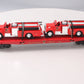 MTH 20-98114 O Gauge Fire Department Flatcar w/ 2 Red Fire Trucks #2000 LN/Box