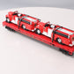 MTH 20-98114 O Gauge Fire Department Flatcar w/ 2 Red Fire Trucks #2000 LN/Box