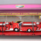 MTH 20-98114 O Gauge Fire Department Flatcar w/ 2 Red Fire Trucks #2000 LN/Box
