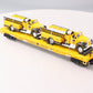 MTH 20-98159 O Gauge MTH Transportation Co Flatcar w/ Yellow Diecast Firetrucks LN/Box