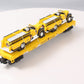 MTH 20-98159 O Gauge MTH Transportation Co Flatcar w/ Yellow Diecast Firetrucks LN/Box