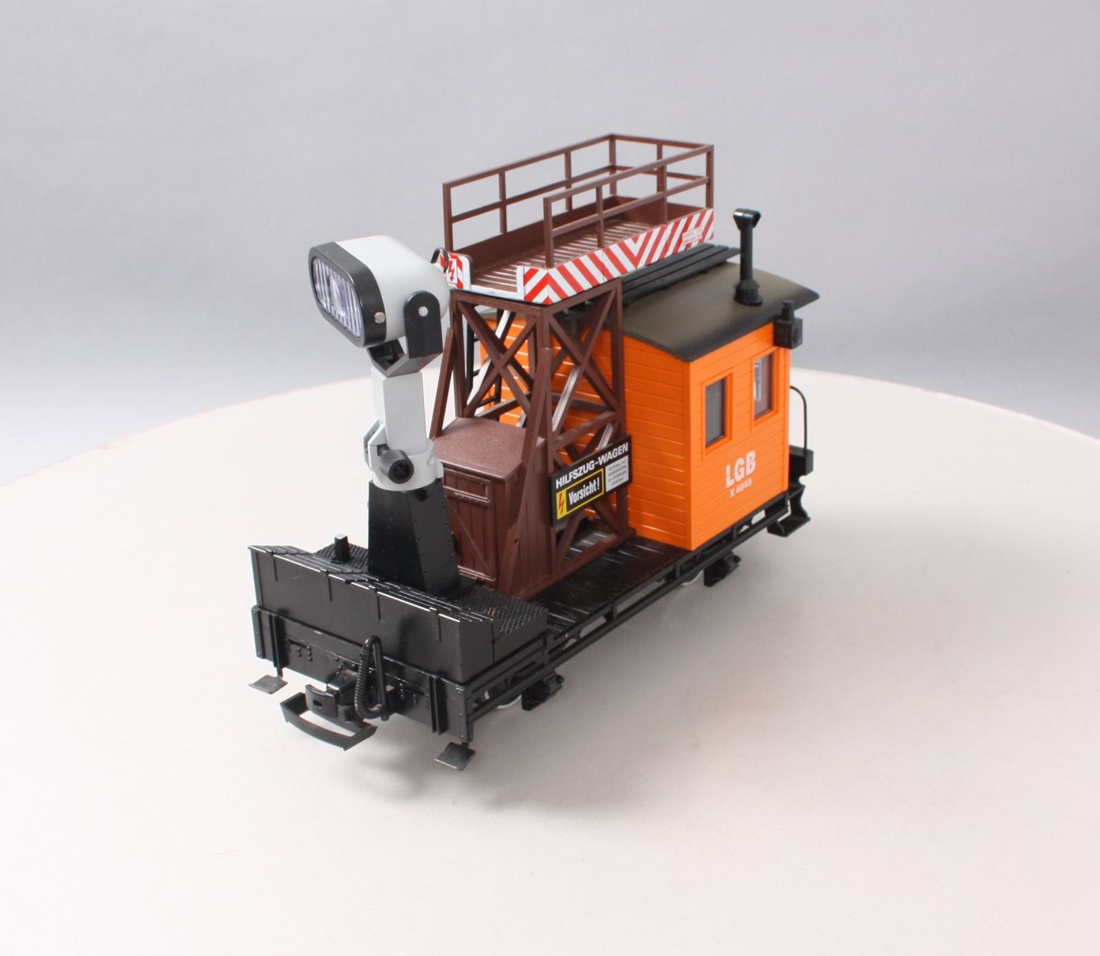 LGB 4049 G Scale Operating Searchlight Car w/ Metal Wheels LN/Box