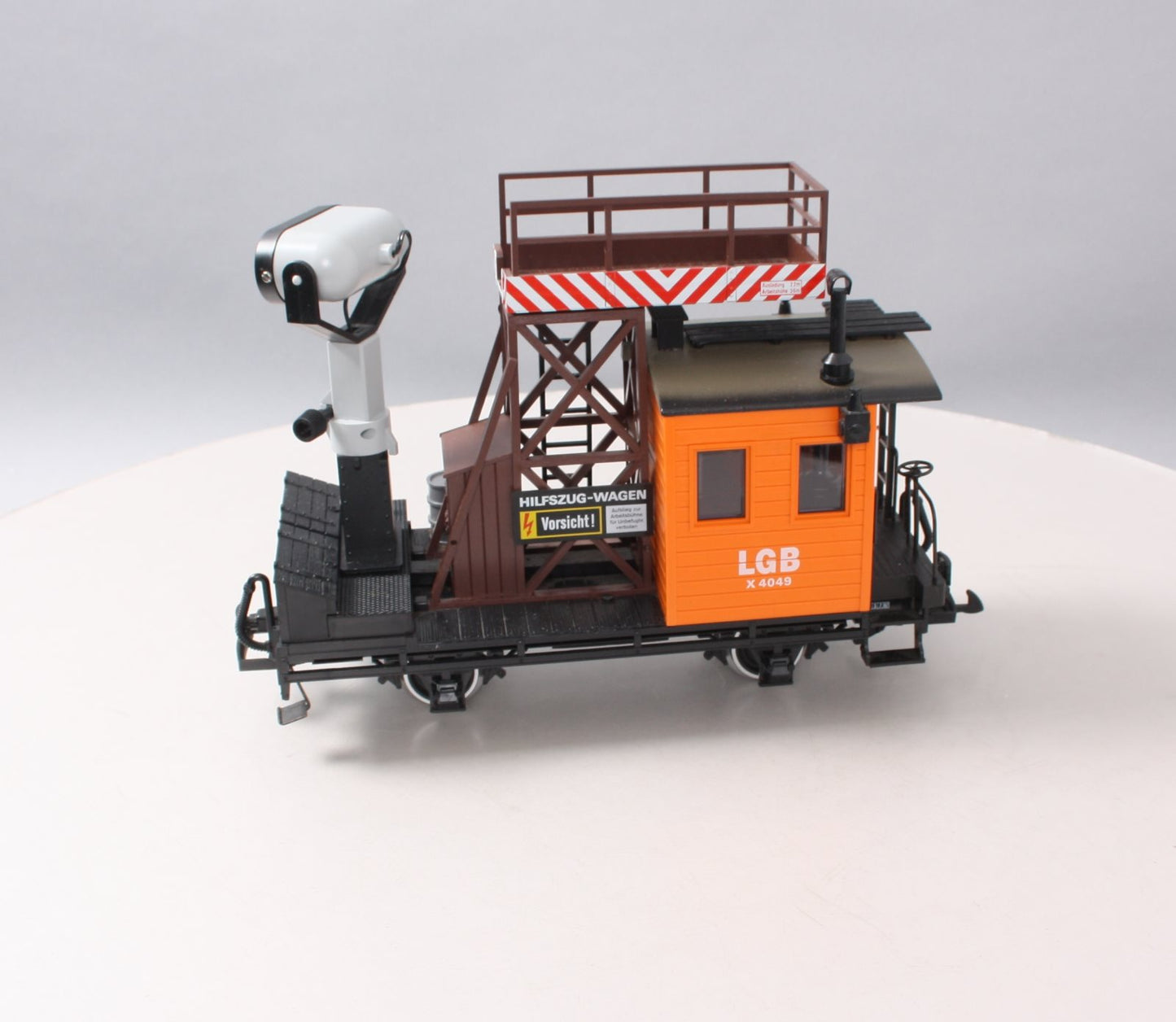 LGB 4049 G Scale Operating Searchlight Car w/ Metal Wheels LN/Box