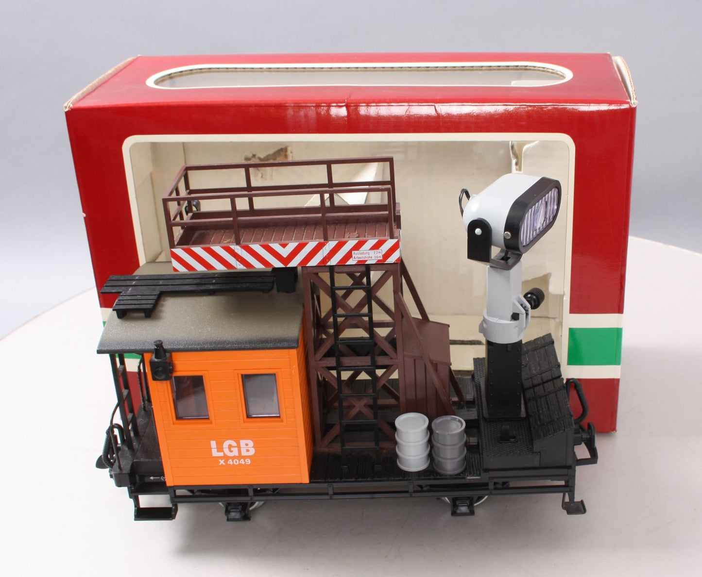 LGB 4049 G Scale Operating Searchlight Car w/ Metal Wheels LN/Box