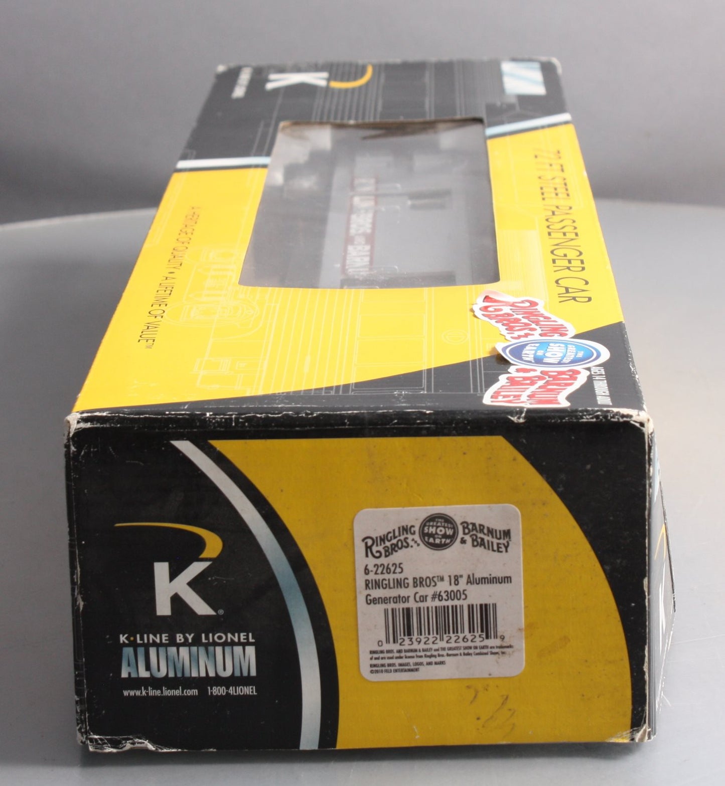 K-Line 6-22625 O RBB&B 18'' Aluminum Generator Car #63005
