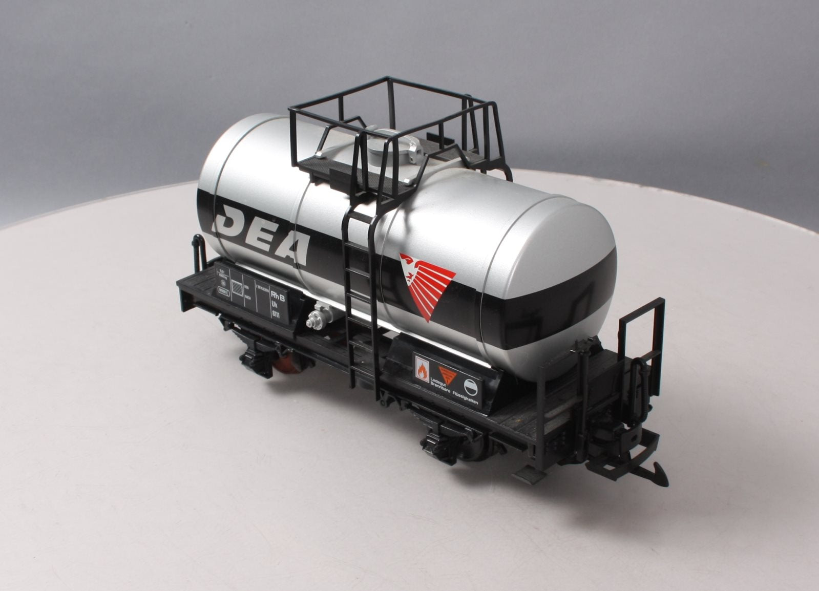 LGB 43400 DEA Single Dome Short Tank Car w/Plastic Wheels EX/Box