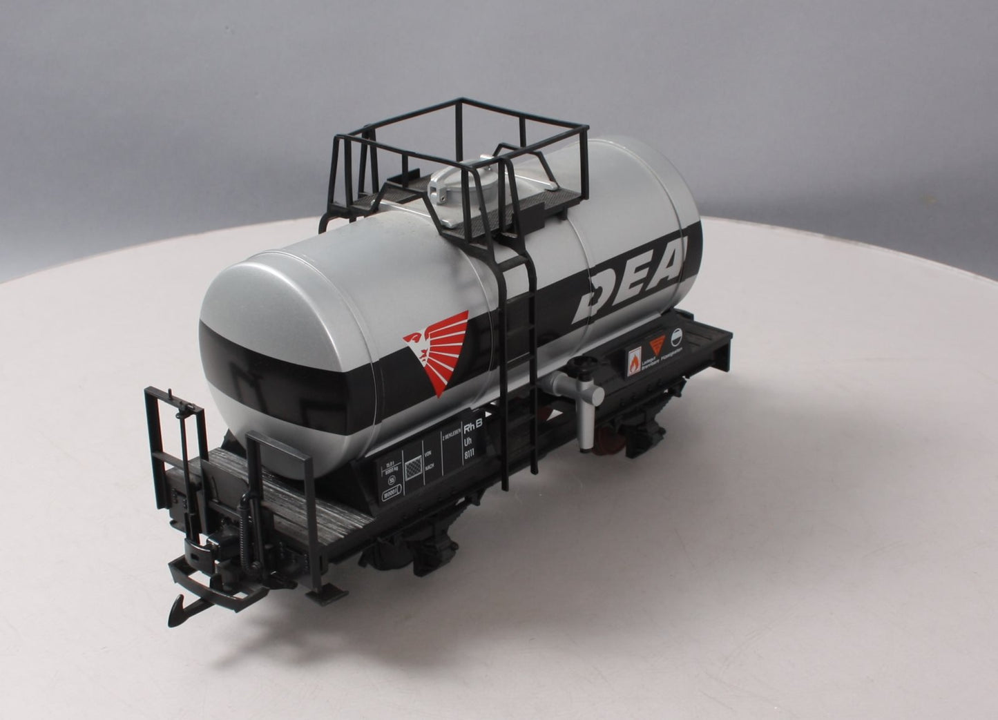 LGB 43400 DEA Single Dome Short Tank Car w/Plastic Wheels EX/Box